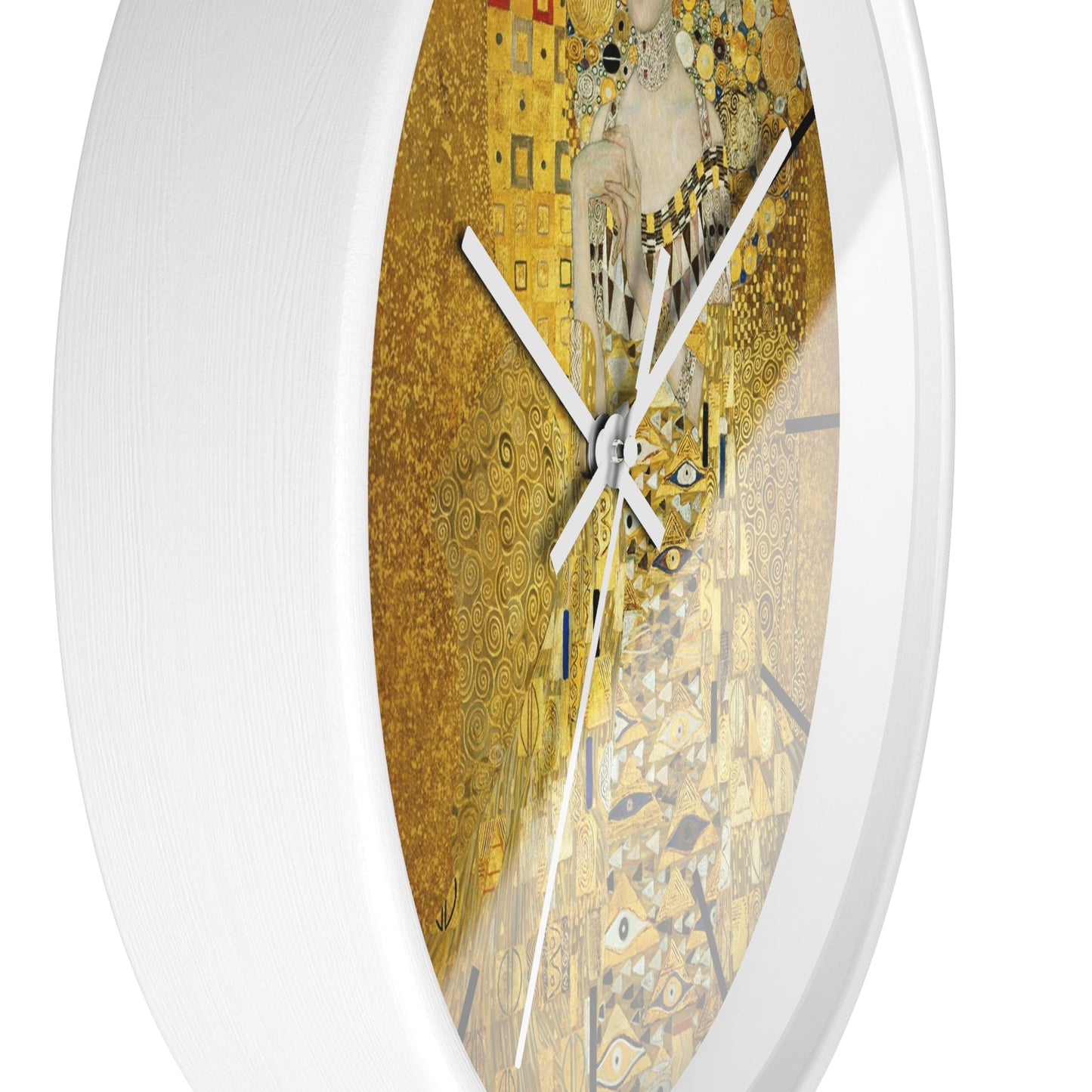Gustav Klimt Portrait of Adele Bloch-Bauer Wall Clock | Golden Art Clock