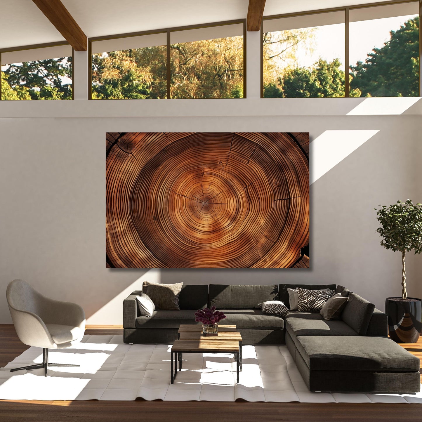 Tree Rings Canvas Wall Art Elegant Natural Wall Art Great Design Solution for Echo Tree Ring Print stump,Tree ring Wood Canvas art Texture