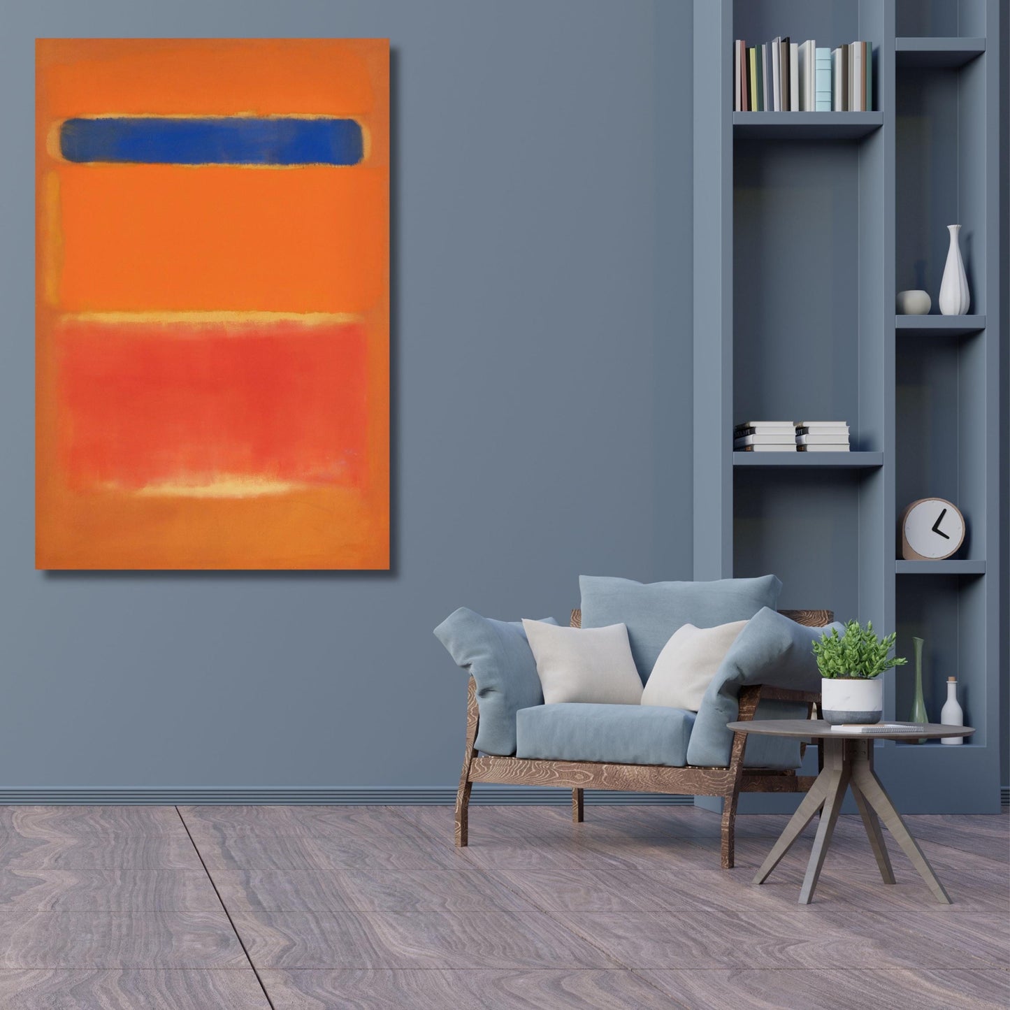 Panoramic Rothko Style Canvas Art Print: Large Wall Decor
