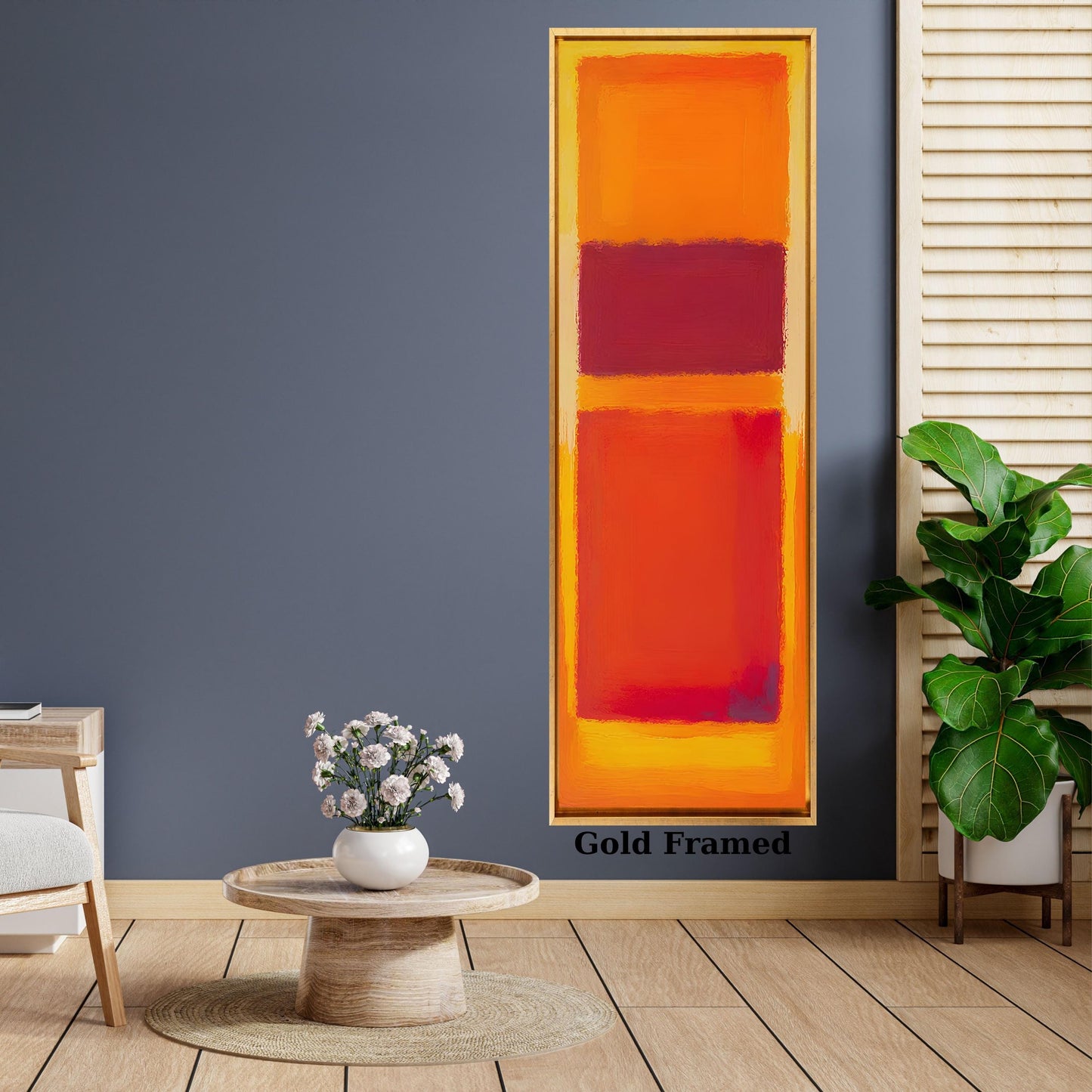 Long Narrow Canvas Wall Art Vertical Mark Rothko Canvas Art Famous Art,Canvas Large Wall Art,Vintage Art,Rothko Prints,Rothko Exhibition art