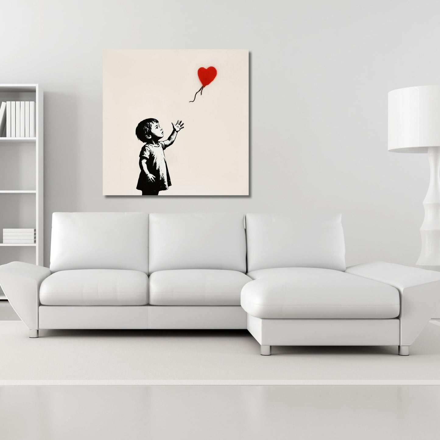 Banksy Boy With Balloon Canvas Wall Art, Numbered Edition Banksy Print, Graffiti Street Art Poster, Modern Urban Wall Decor, Wall Hangings