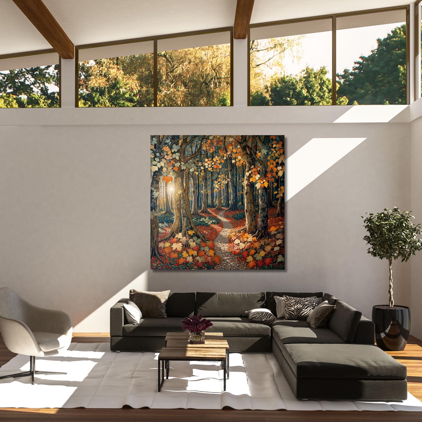 Celtic Klimt SunCanvas Wall Art Symbolic Artwork Klimt Canvas,Tree of sun Mandala Print,Klimt Exhibition Celtic Yggdrasil Wall Decor
