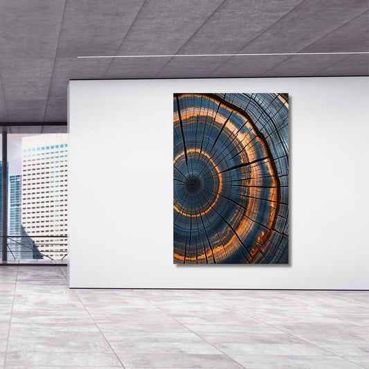 Colorful Tree Rings Canvas Wall Art Tree Rings Print Elegant Natural Wall Art  Echo Reduction  Modern Farmhouse Living Room Canvas Print