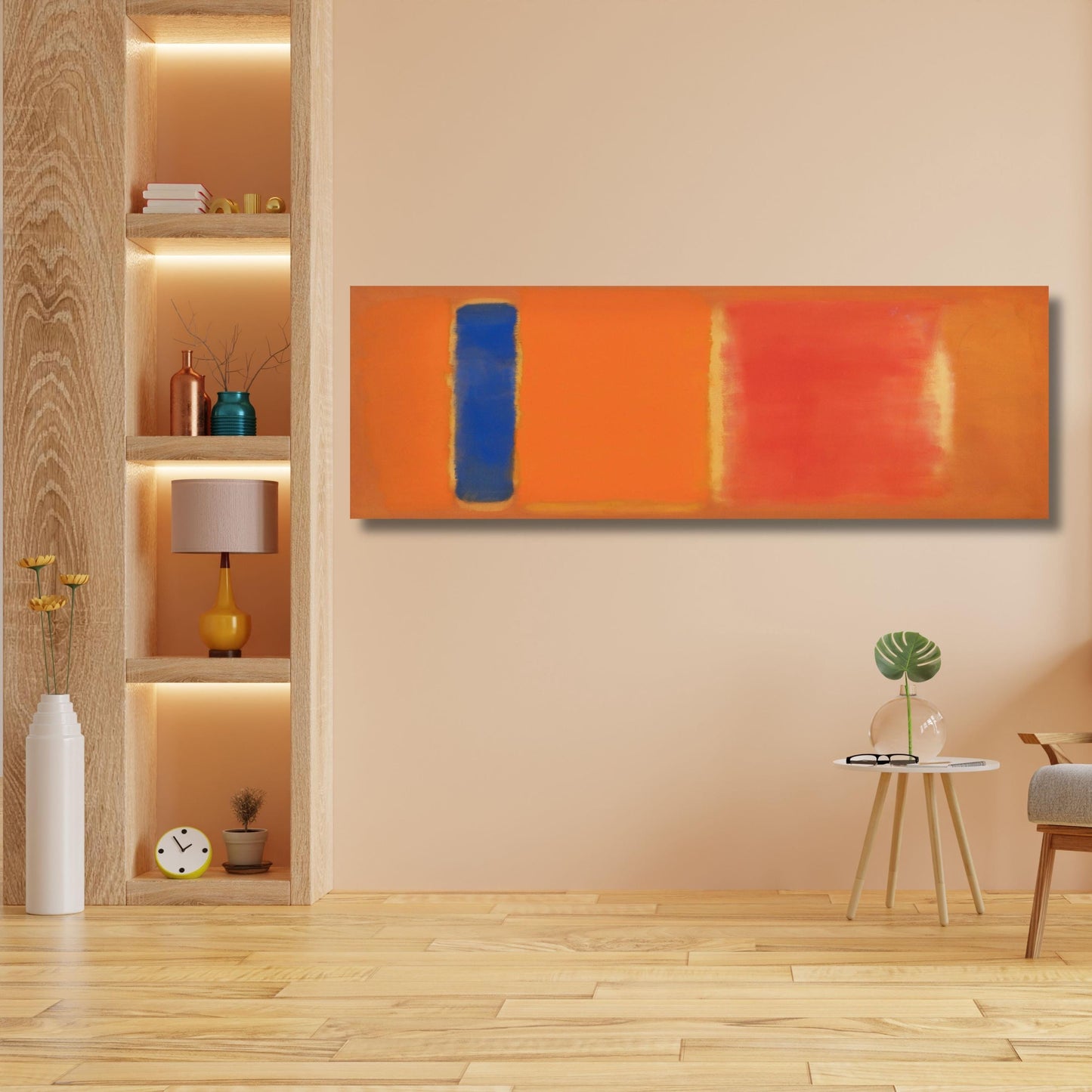 Panoramic Rothko Style Canvas Art Print: Large Wall Decor