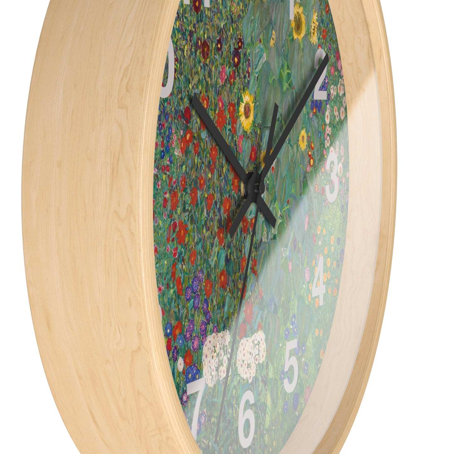 Floral Meadow Wall Clock | Wildflower Garden Numbers