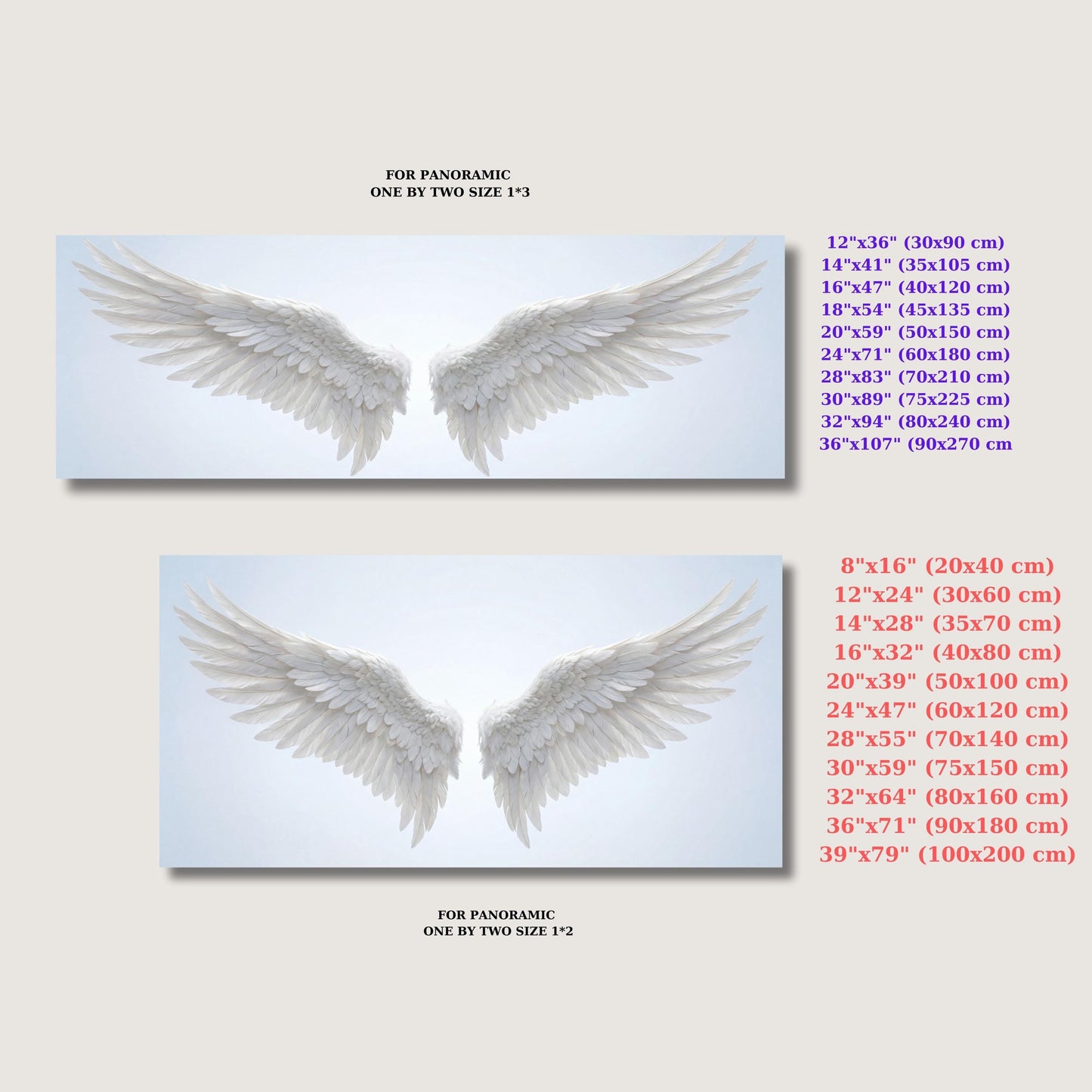 White Angel Wings Canvas Wall Art, Ethereal Feather Print,Heavenly Spiritual Decor,Large Minimalist Wall Art,Memorial Gift,Nursery Wing Art