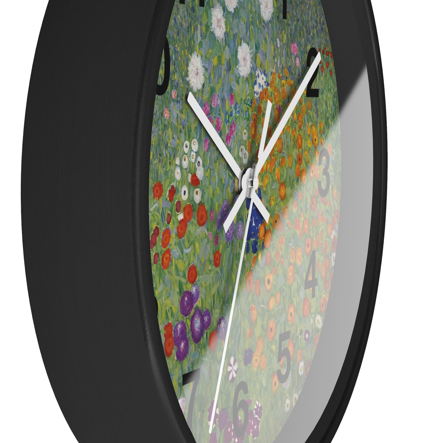 Wildflower Garden Wall Clock | Floral Meadow Nature Clock