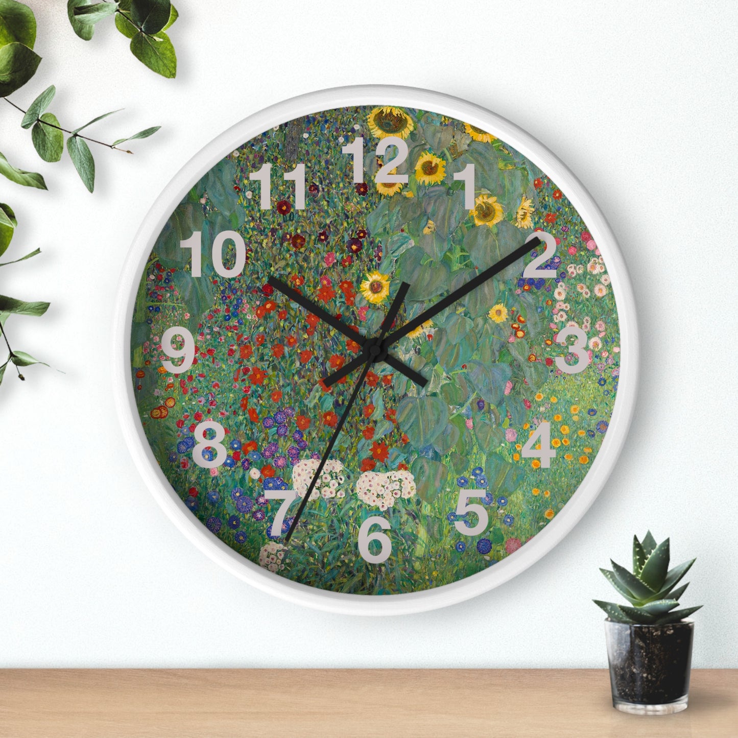 Floral Meadow Wall Clock | Wildflower Garden Numbers