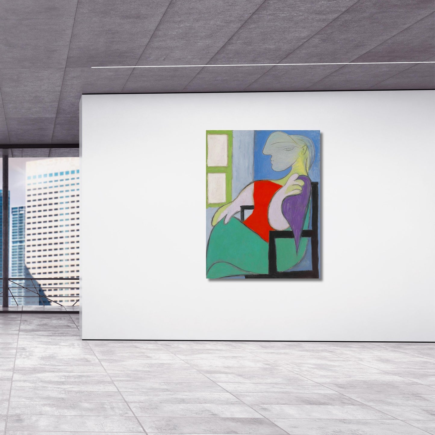 Pablo Picasso Femme Assise Près d'Une Fenêtre Canvas Art, The Dream Picasso Print, Famous Sleeping Woman Portrait, Cubist Masterpiece