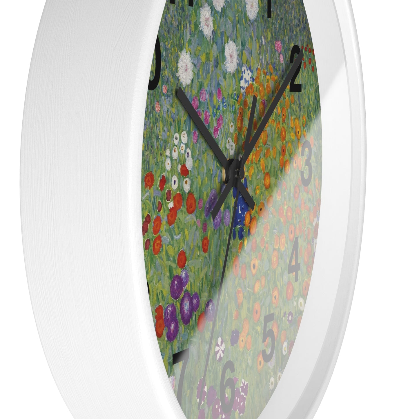 Wildflower Garden Wall Clock | Floral Meadow Nature Clock