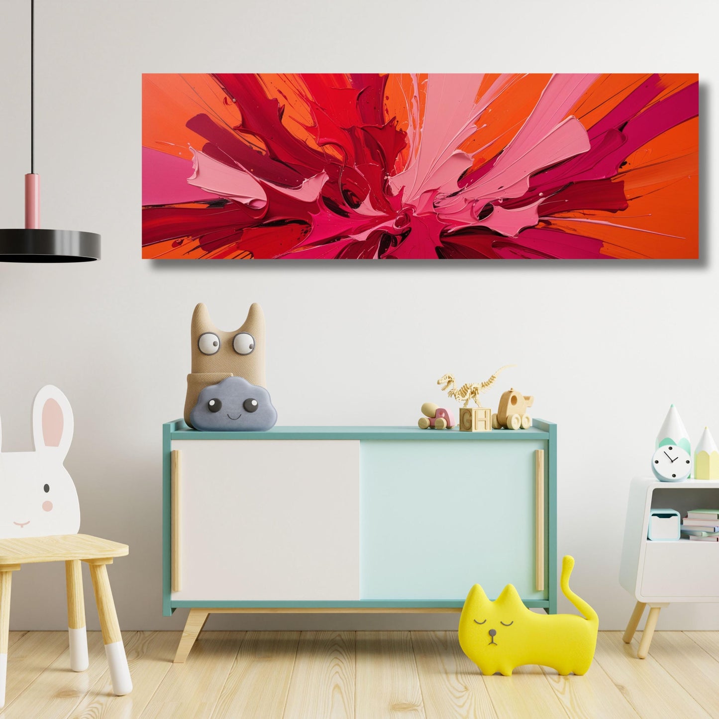 Rothko Style Abstract Canvas Art, Modern Color Block Painting