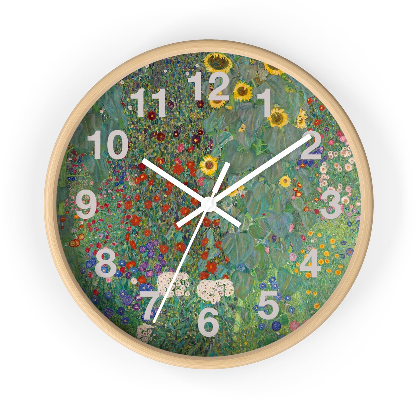 Floral Meadow Wall Clock | Wildflower Garden Numbers