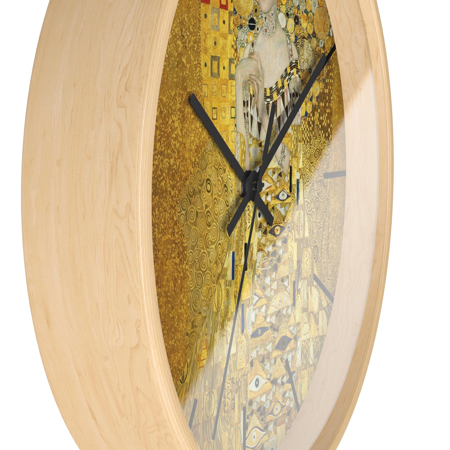 Gustav Klimt Portrait of Adele Bloch-Bauer Wall Clock | Golden Art Clock