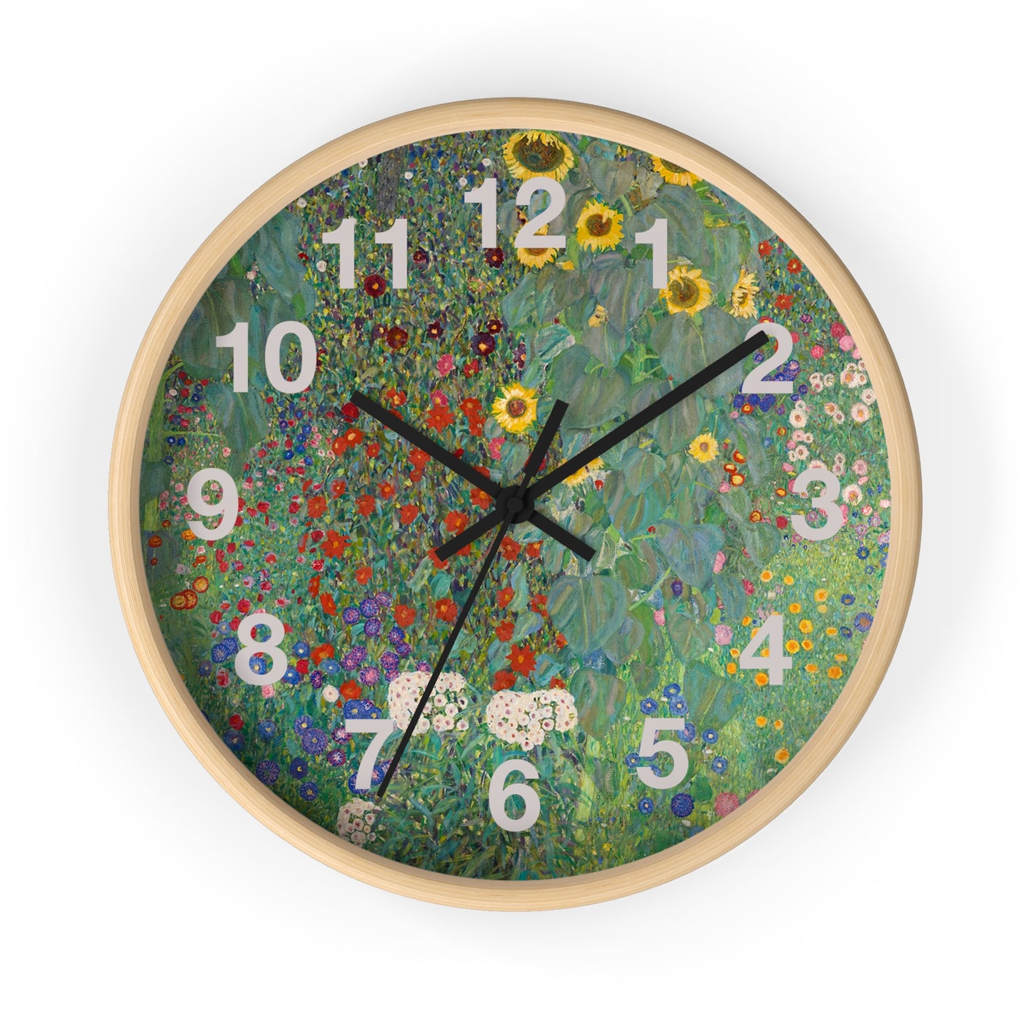 Floral Meadow Wall Clock | Wildflower Garden Numbers