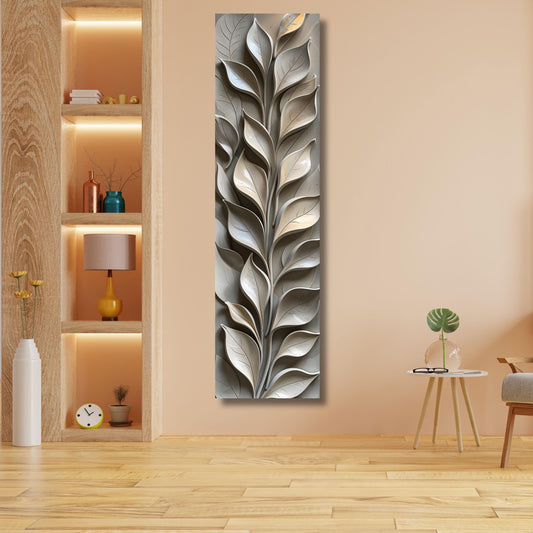 Long Narrow Canvas Wall Art Vertical Nature Print Tall Modern sun Tree or Mountain Wall Decor for Hallway,Entryway Small Space Styling Print