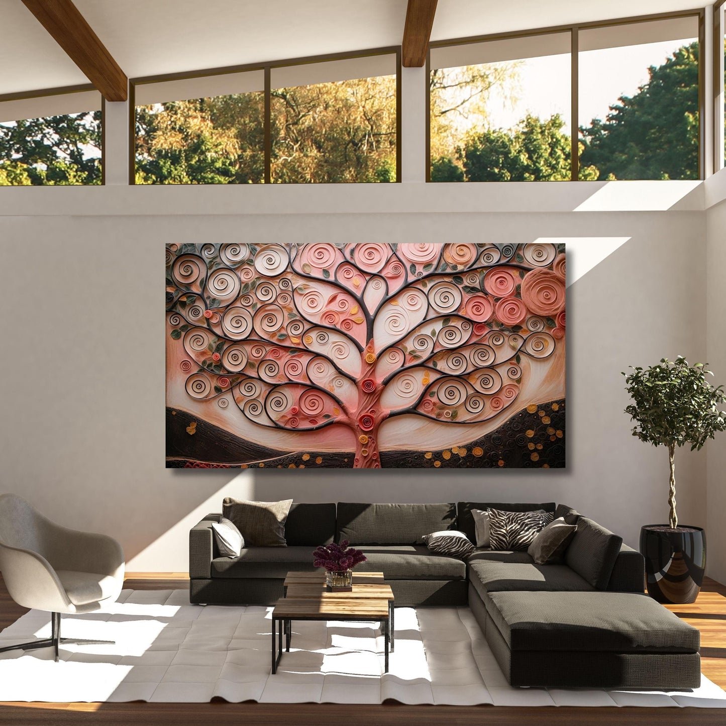 Gustav Klimt Tree of Life Canvas Art: Extra Large Ready to Hang