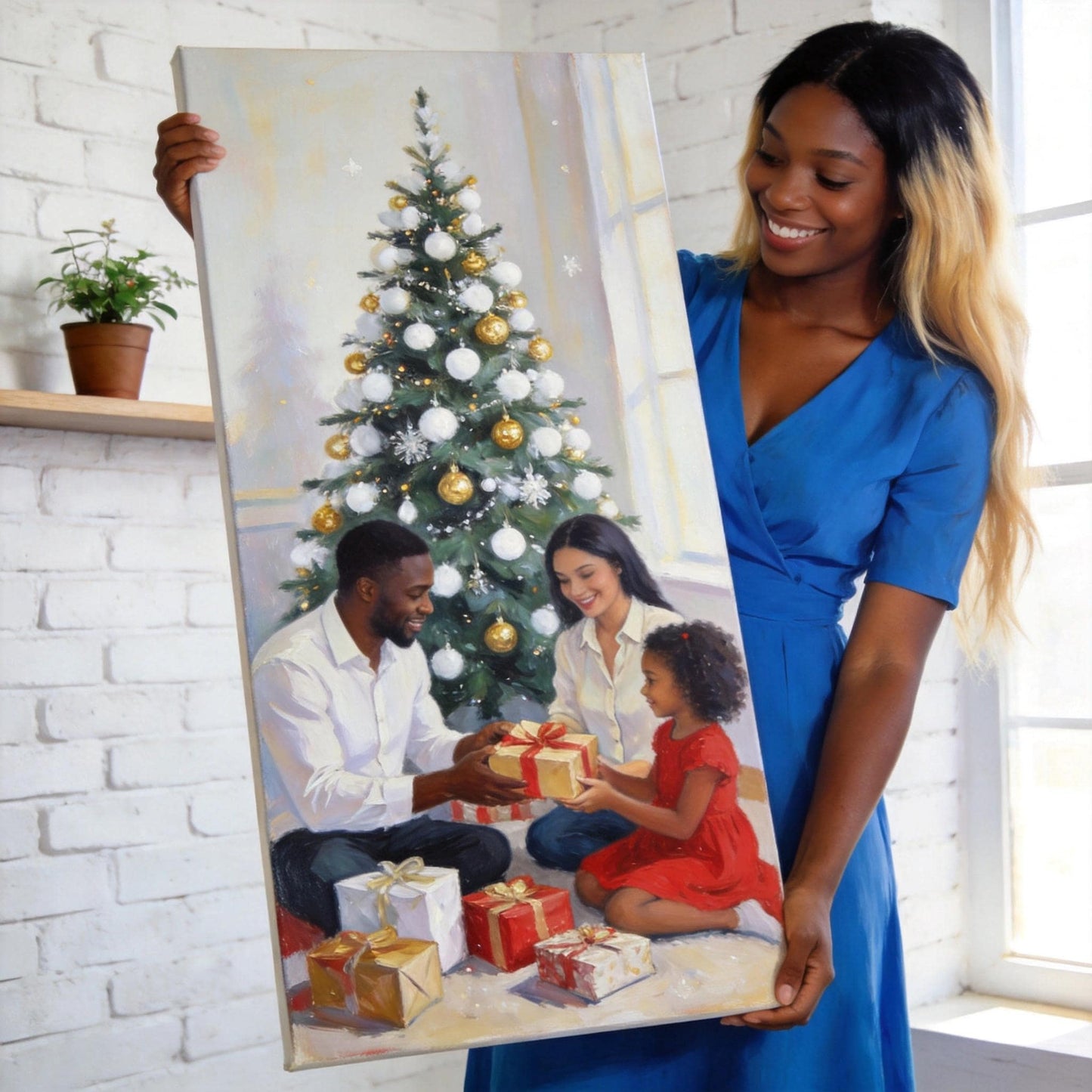 Custom Photo Canvas Print Personalised Wall Art Memory Gift Home Living Room Decor - We can turn any image you want into a painting.