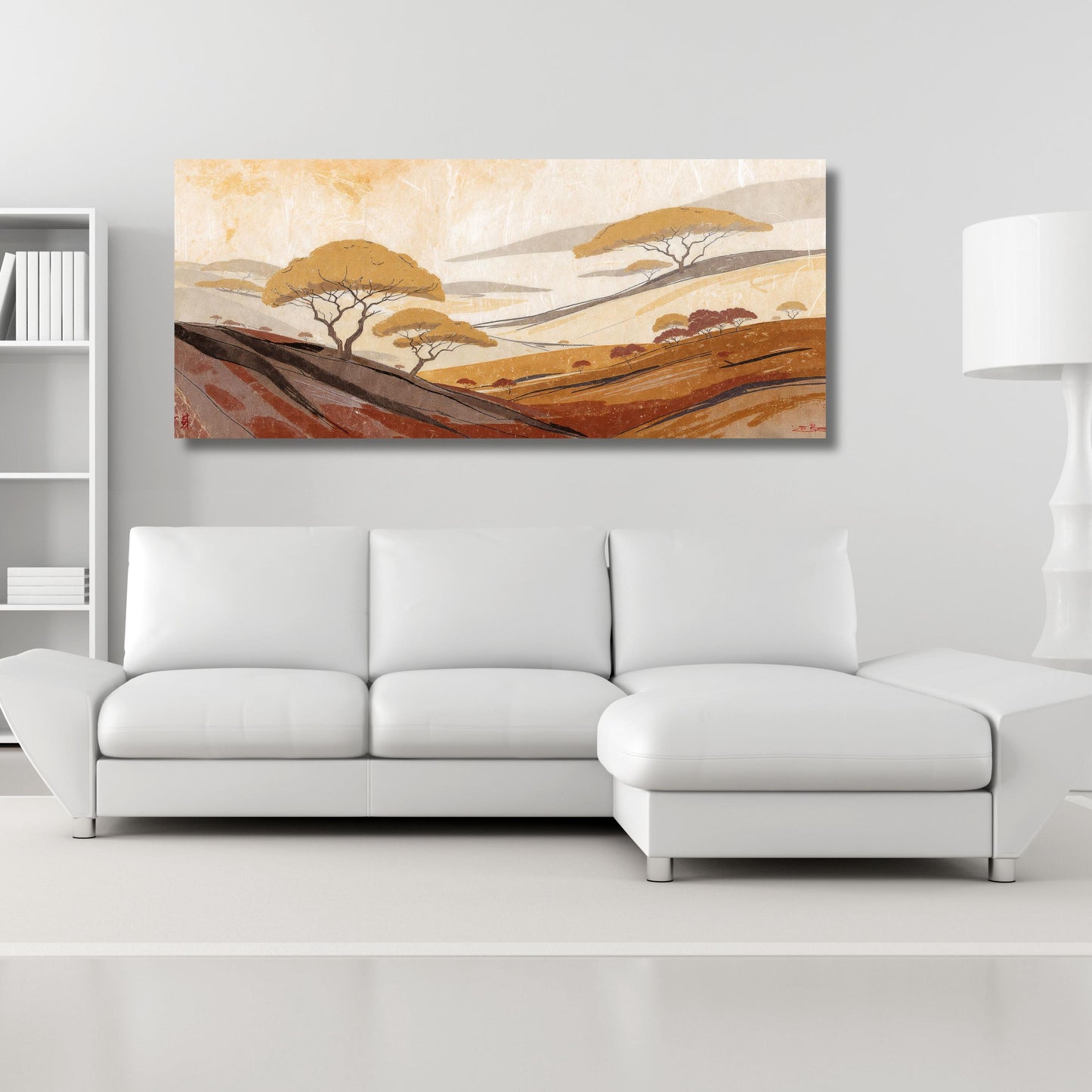 foggy mountain full moon Canvas Wall Art Klimt Print, Klimt Canvas Poster, Gustav Klimt Poster, Klimt Exhibition Painting, Flower Garden