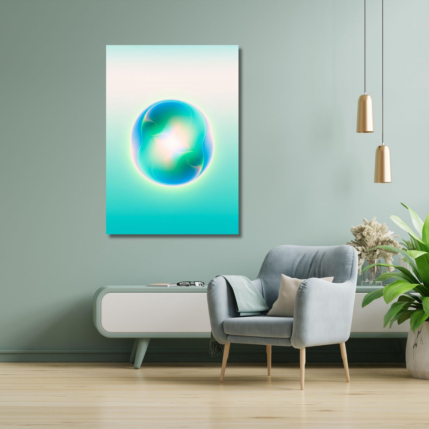 Set of 3 Aura Canvas Poster, Angel Number Wall Art, Spiritual Gradient Print, Affirmation Art, Boho Aura Printable, Meditation Wall Decor