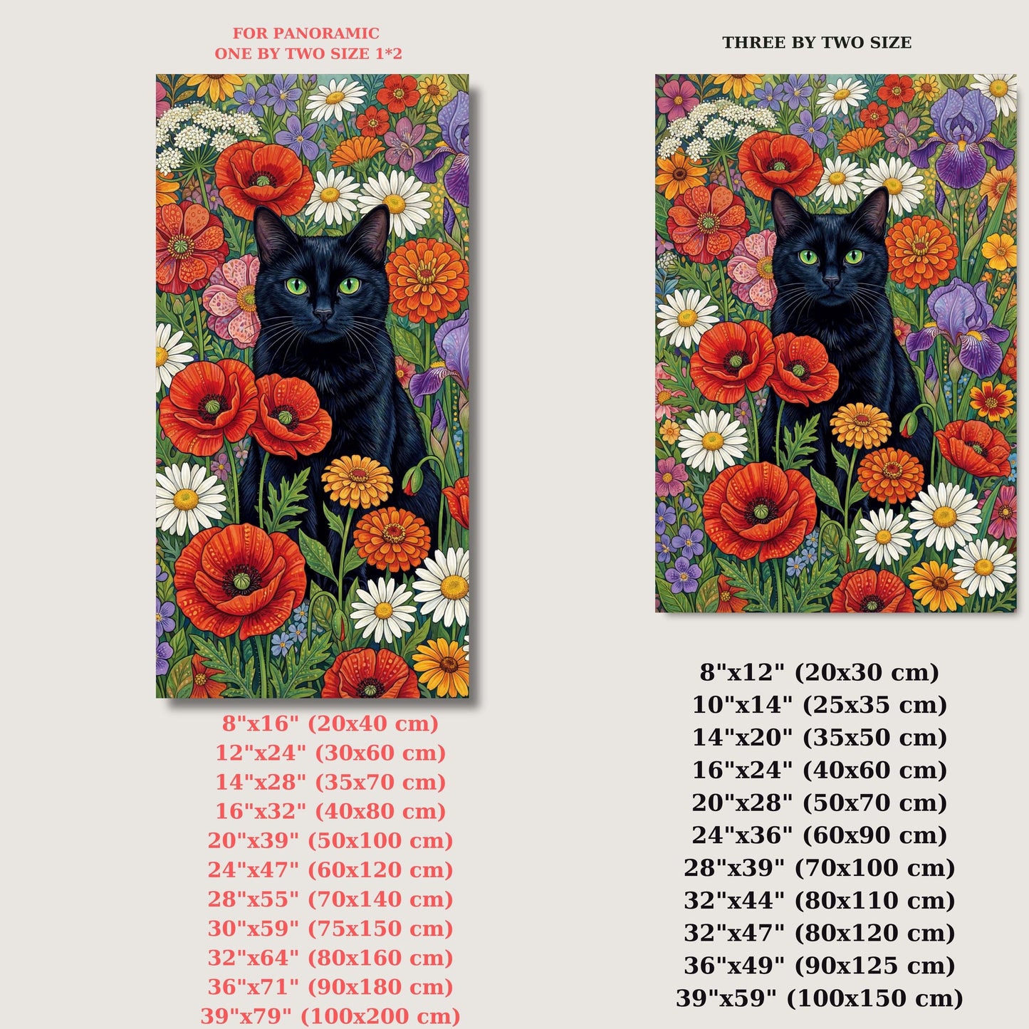 Klimt Style Cat Canvas Wall Art – Golden Art Nouveau Animal Decor Print