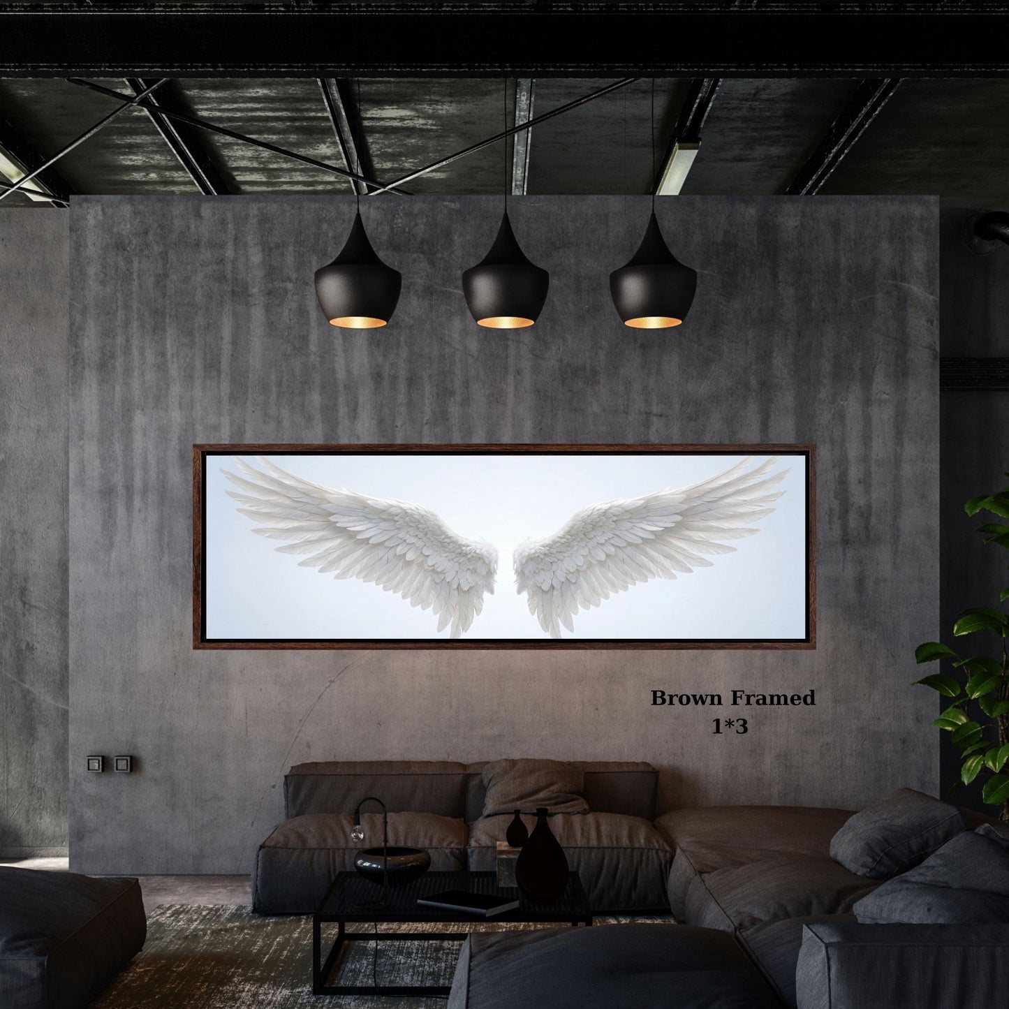 White Angel Wings Canvas Wall Art, Ethereal Feather Print,Heavenly Spiritual Decor,Large Minimalist Wall Art,Memorial Gift,Nursery Wing Art