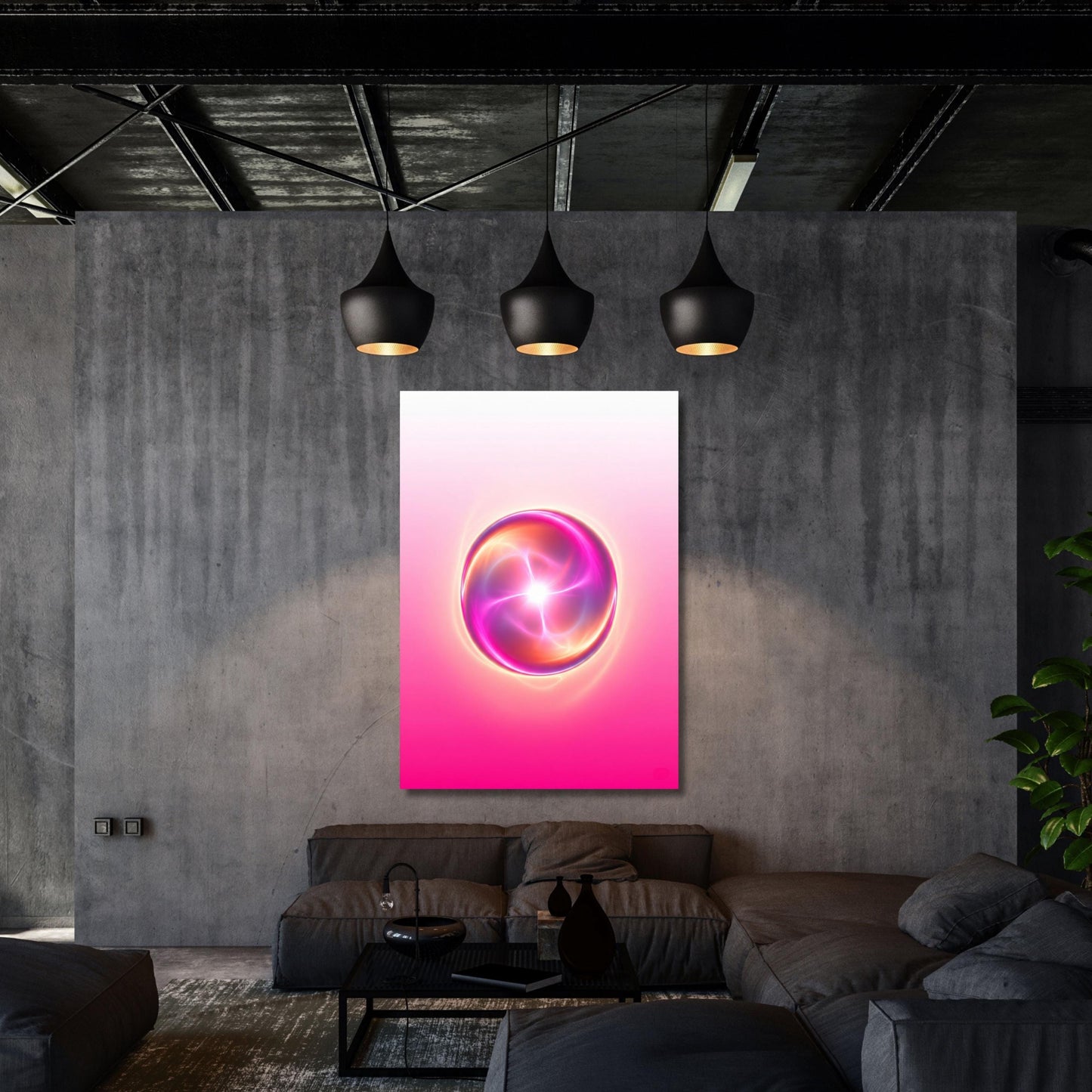 Aura Canvas Poster, Angel Number Wall Art, Spiritual Gradient Print, Affirmation Art, Boho Aura Printable, Meditation Wall Decor gift art