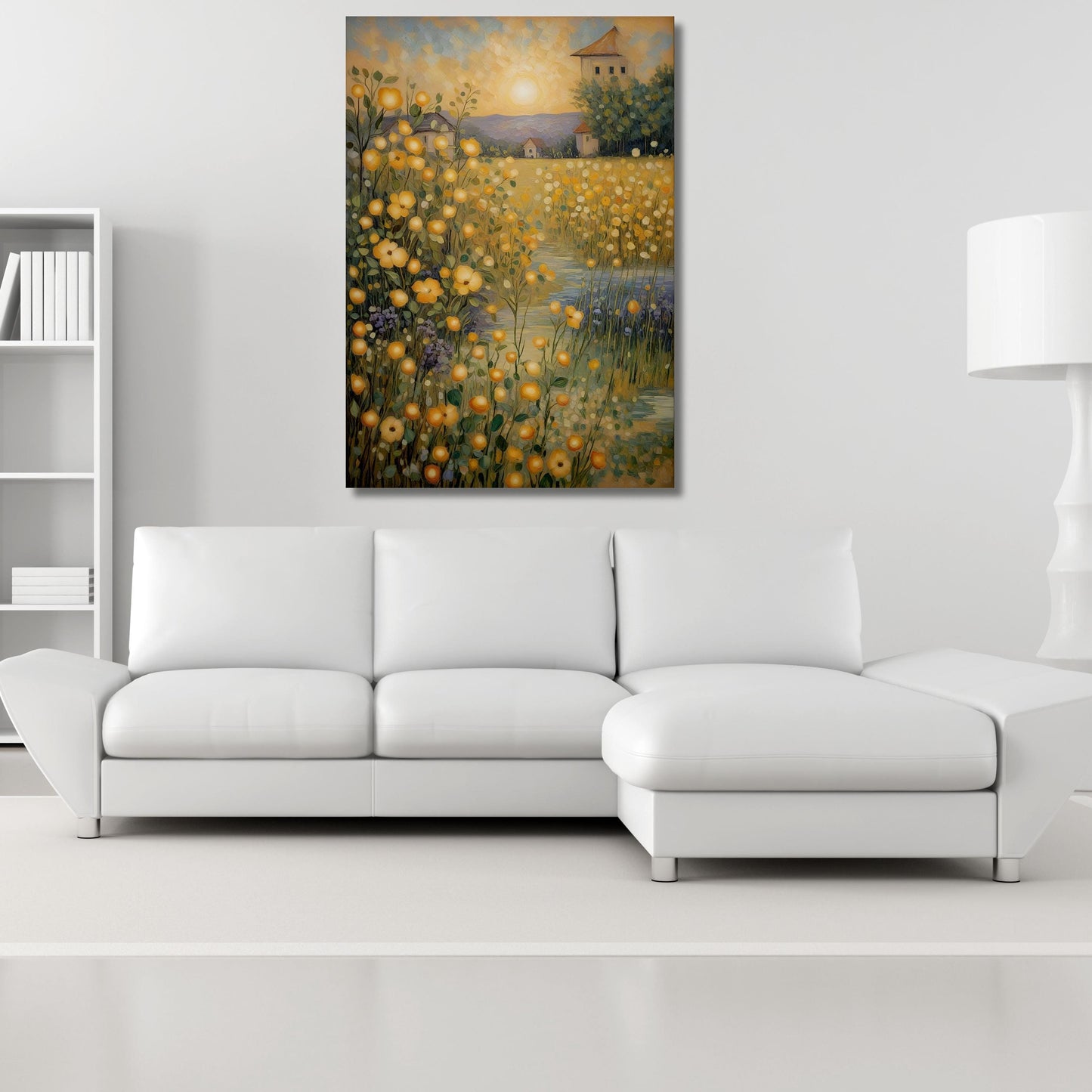 Gustav Klimt Canvas Wall Art Klimt Print, Klimt Canvas Poster, Gustav Klimt Poster, Klimt Exhibition Painting, Flower Garden Flower Market