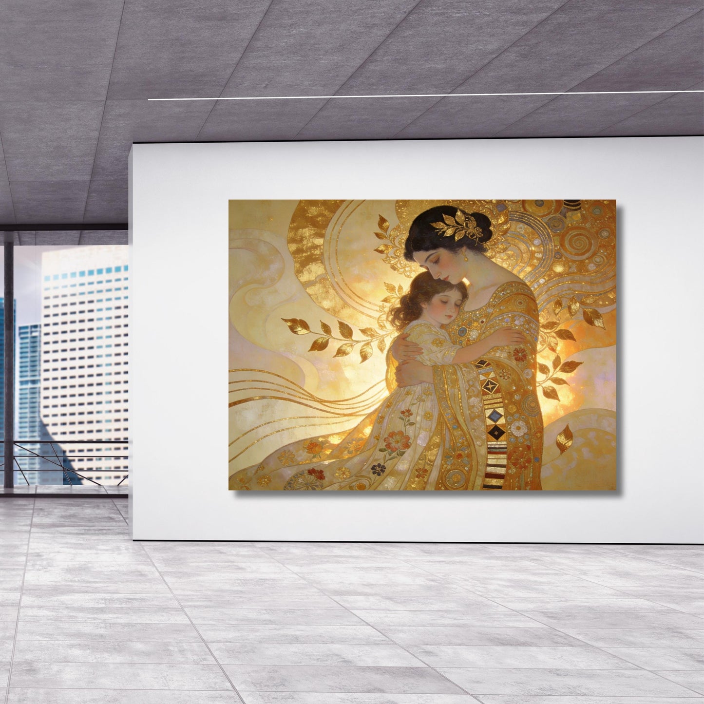 Gustav Klimt Mother and Child Style Canvas Klimt Wall Art Gustav Klimt Poster Modern Decor Art Gift Home Wall Decor Paint Tree Of Life Print