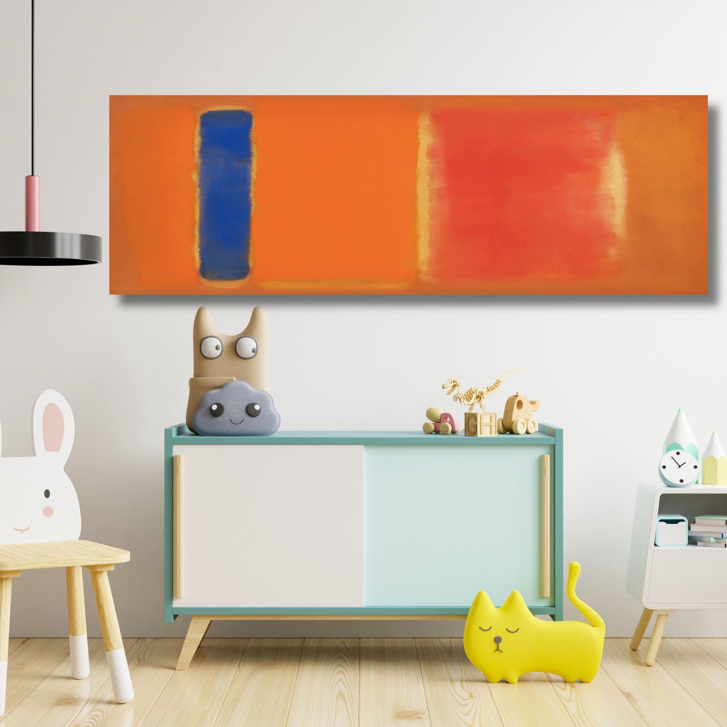 Panoramic Rothko Style Canvas Art Print: Large Wall Decor