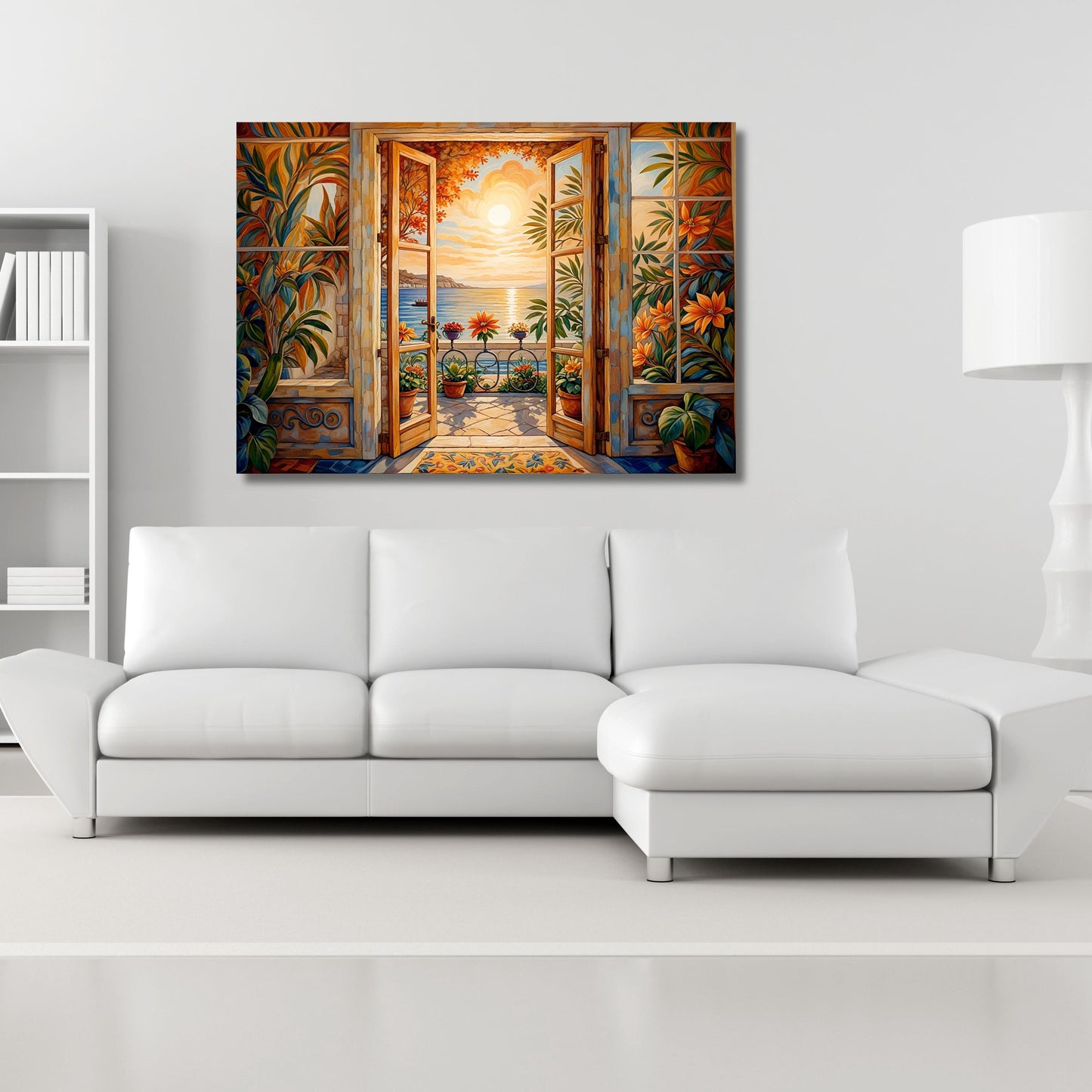 Open Window Henri Matisse Style Canvas Wall Art Henri Matisse Painting Sea Orange Matisse Window Klimt Canvas Oranges decor gift wall art