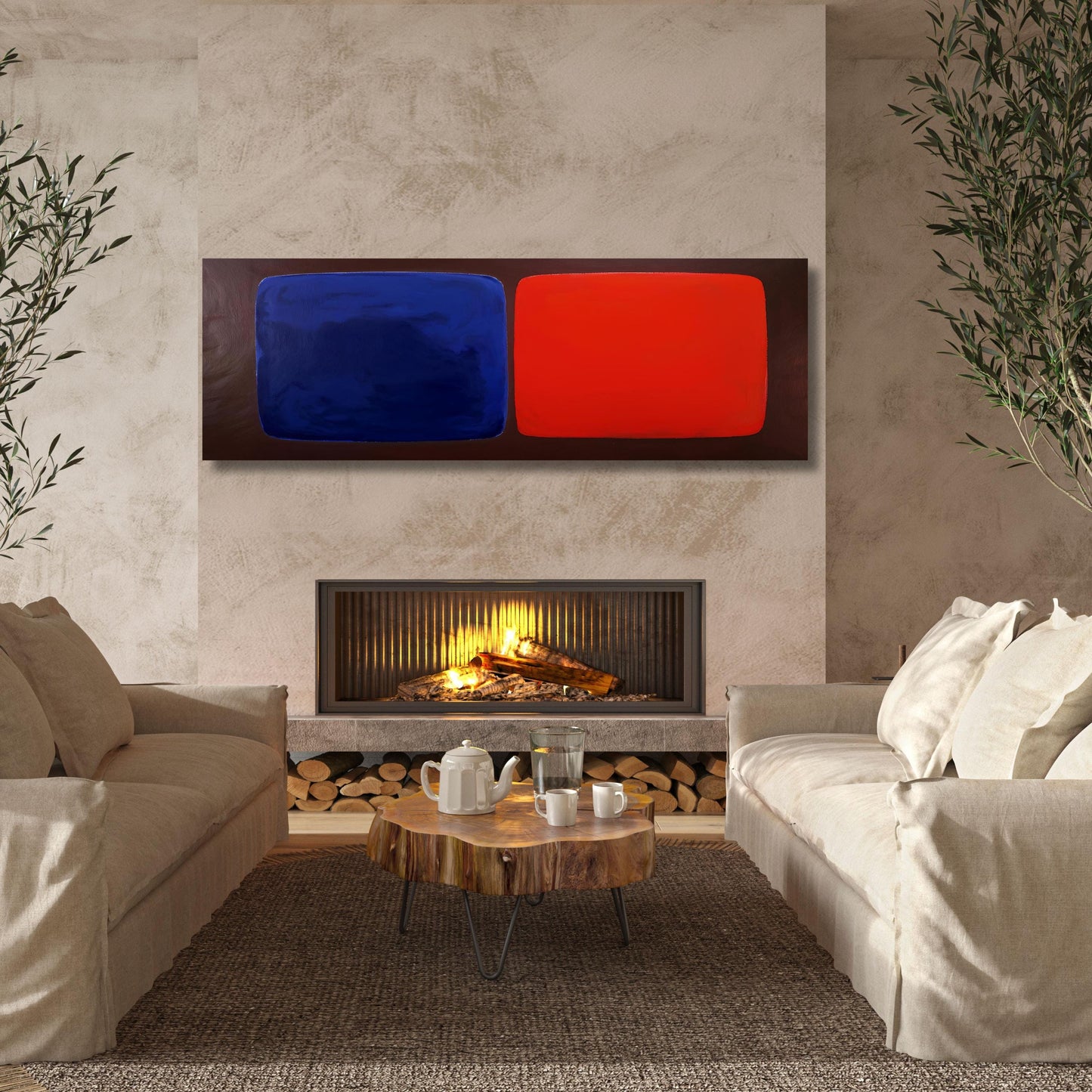 Panoramic Mark Rothko Canvas Print: Vintage Abstract Art