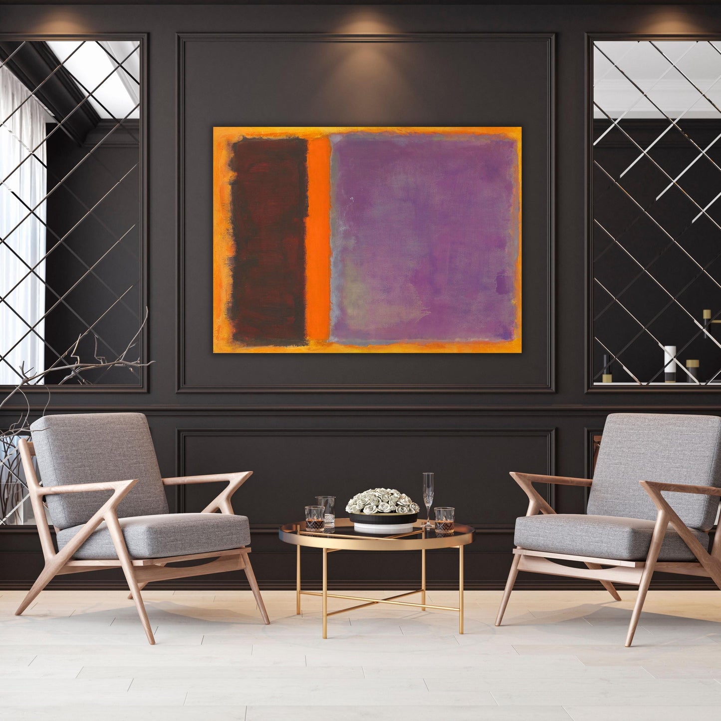 Panoramic Mark Rothko Canvas Art Famous Art,Canvas Large Wall Art,Vintage Art,Rothko Art,Gift Rothko  Wall Art Prints, Rothko Exhibition art