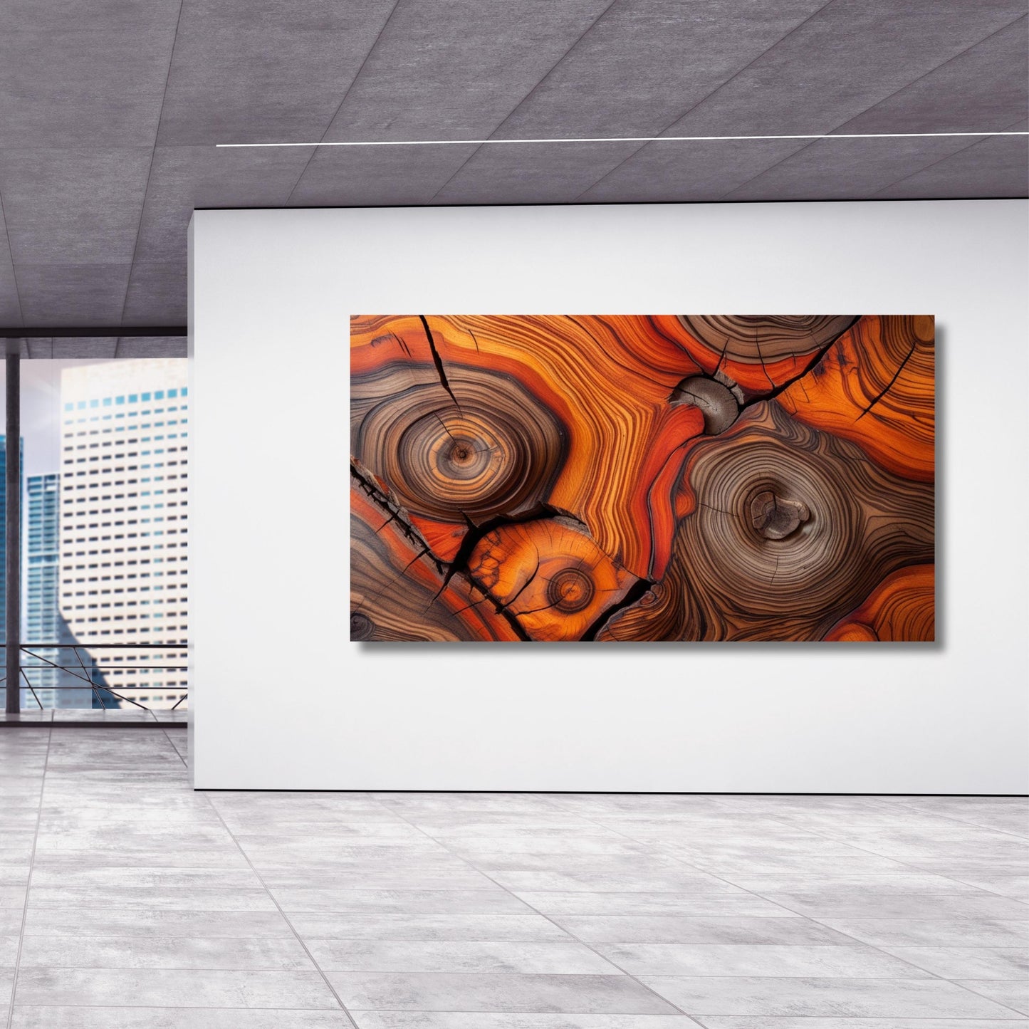 Wood Texture Wall Decor Wood Crack Abstract Natural Canvas Wall Art Great Design Solution Tree Ring Print of stump,Tree ring Canvas art gift
