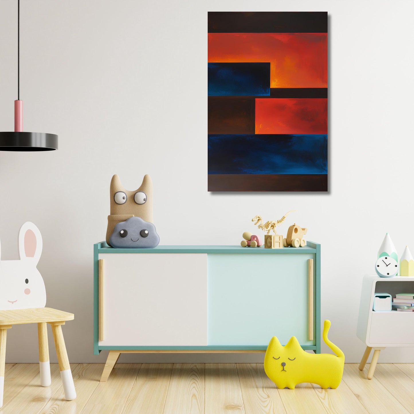 Rothko Style Abstract Canvas Art Print: Modern Wall Decor