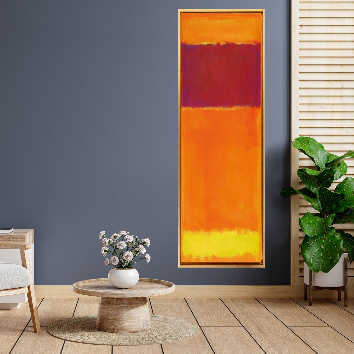 Long Narrow Canvas Wall Art Vertical Mark Rothko Canvas Art Famous Art,Canvas Large Wall Art,Vintage Art,Rothko Prints,Rothko Exhibition art