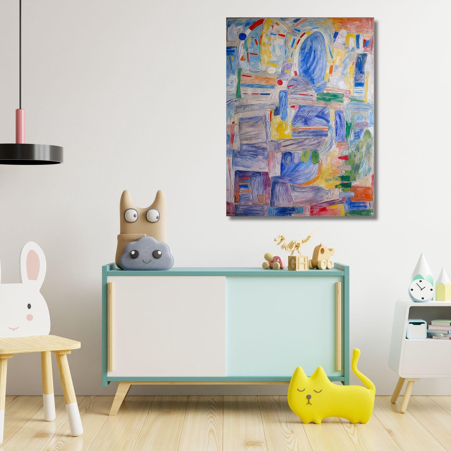Set of 3 Willem Kooning style Canvas Wall Art Abstract Poster Art Fun Office Decor Abstract Poster Art Exhibition Abstract Market Wall Art