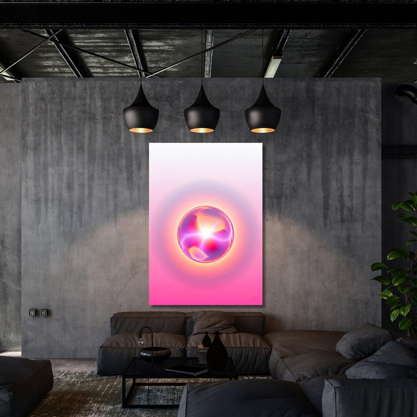 Set of 3 Aura Canvas Poster, Angel Number Wall Art, Spiritual Gradient Print, Affirmation Art, Boho Aura Printable, Meditation Wall Decor