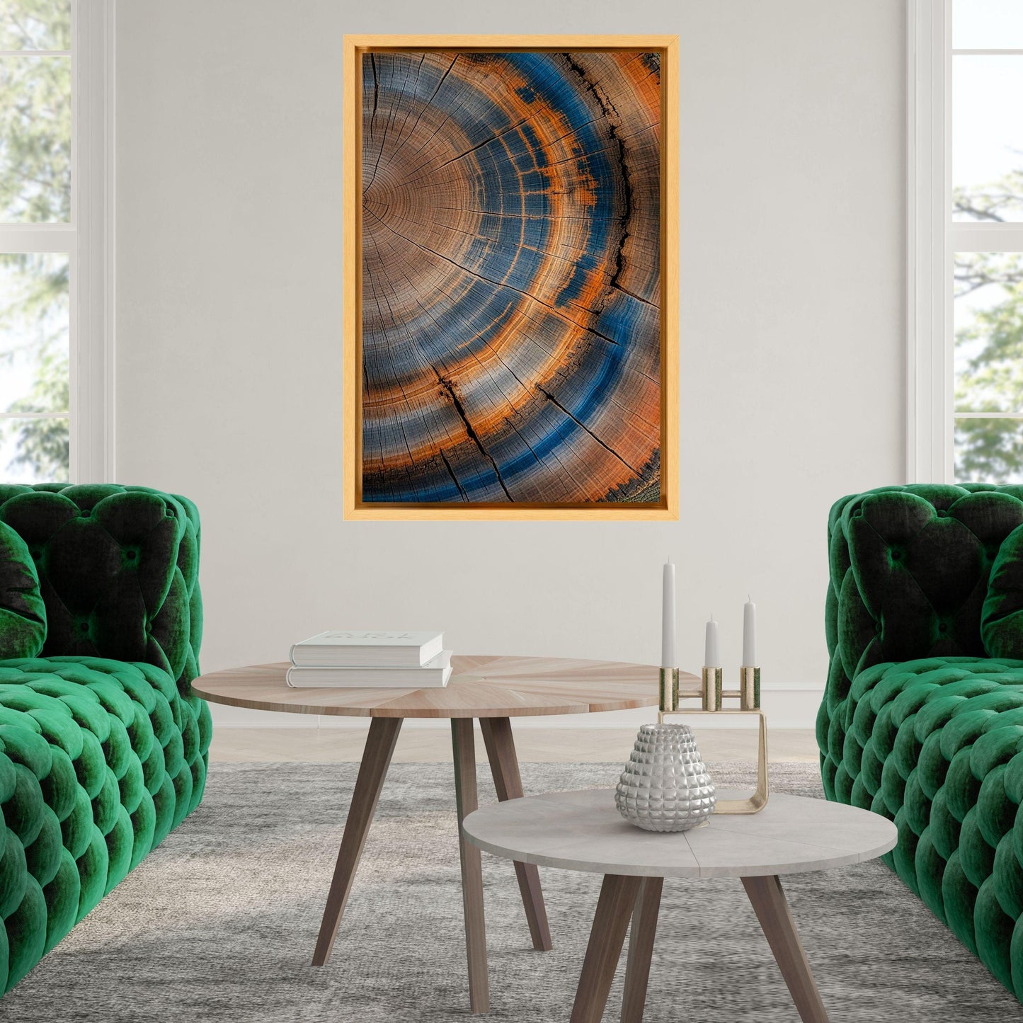Tree Rings Canvas Wall Art Elegant Natural Wall Art Great Design Solution for Echo Tree Ring Print of stump, Tree ring Canvas art Ring Print