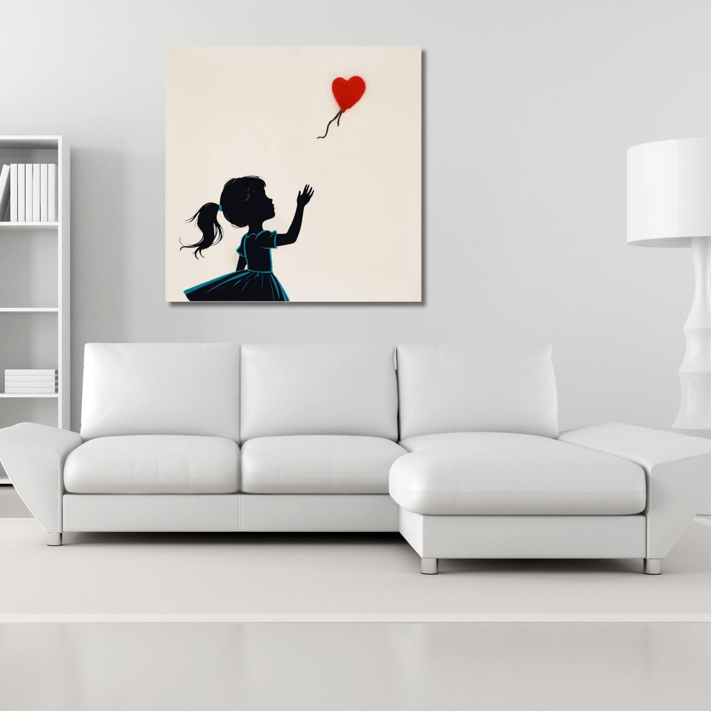 Banksy Girl With Balloon Canvas Wall Art, Numbered Edition Banksy Print, Graffiti Street Art Poster, Modern Urban Wall Decor, Wall Hangings