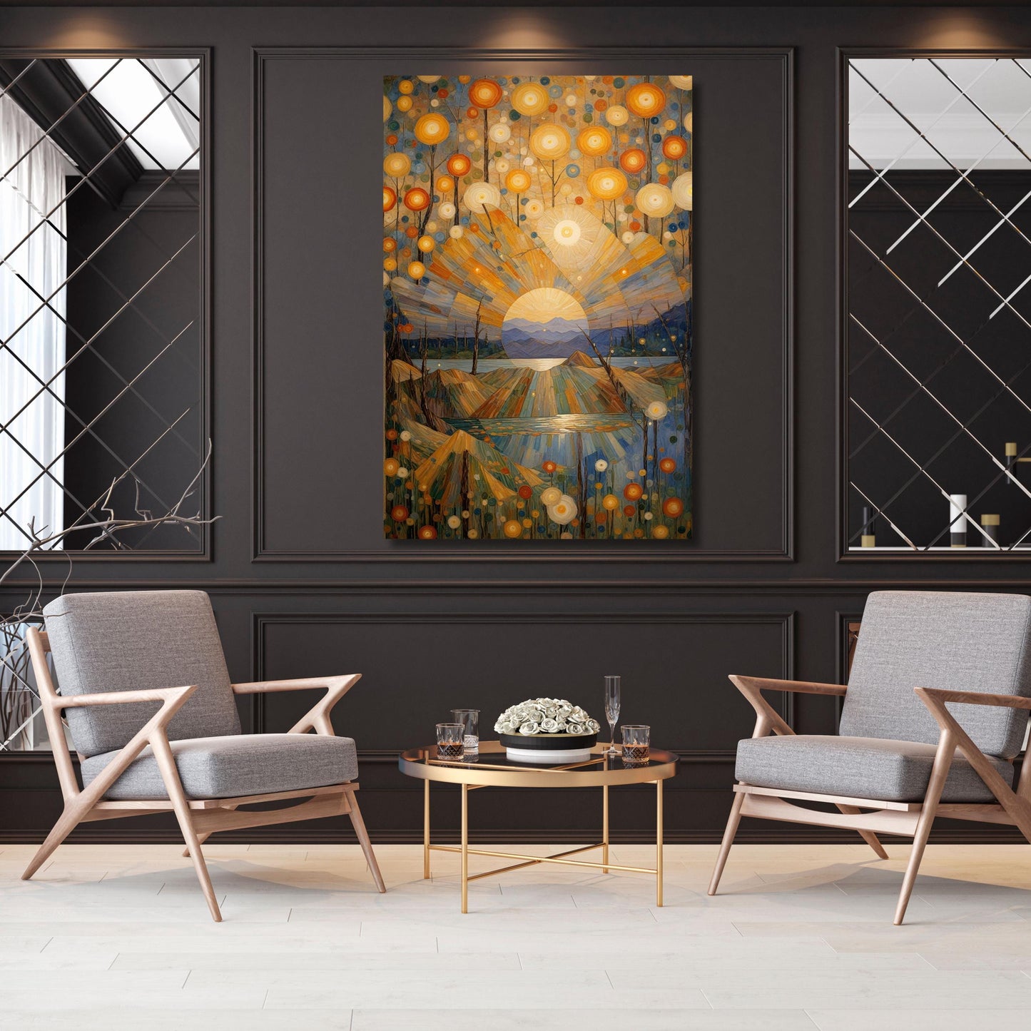 Gustav Klimt Canvas Wall Art Klimt Print, Klimt Canvas Poster, Gustav Klimt Poster, Klimt Exhibition Painting, Flower Garden Flower Market