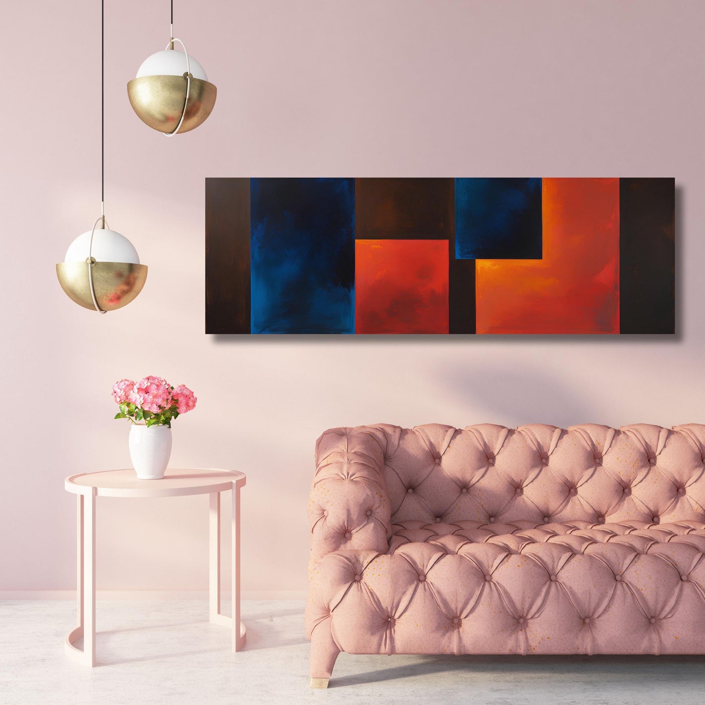 Panoramic Mark Rothko Canvas Art Print: Vintage Abstract Expressionism