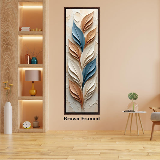 Long Narrow Canvas Wall Art Vertical Nature Print Tall Modern sun Tree or Mountain Wall Decor for Hallway,Entryway Small Space Styling Print