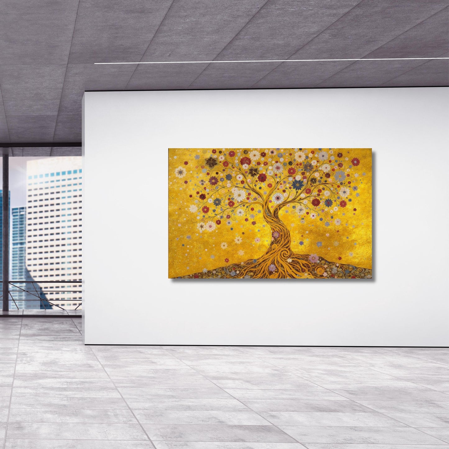 Gustav Klimt Tree of Life Canvas Wall Art,Gustav Klimt Style The Canvas Wall Art,Gustav Klimt The Tree of Life,Gustav Klimt Artwork Canvas